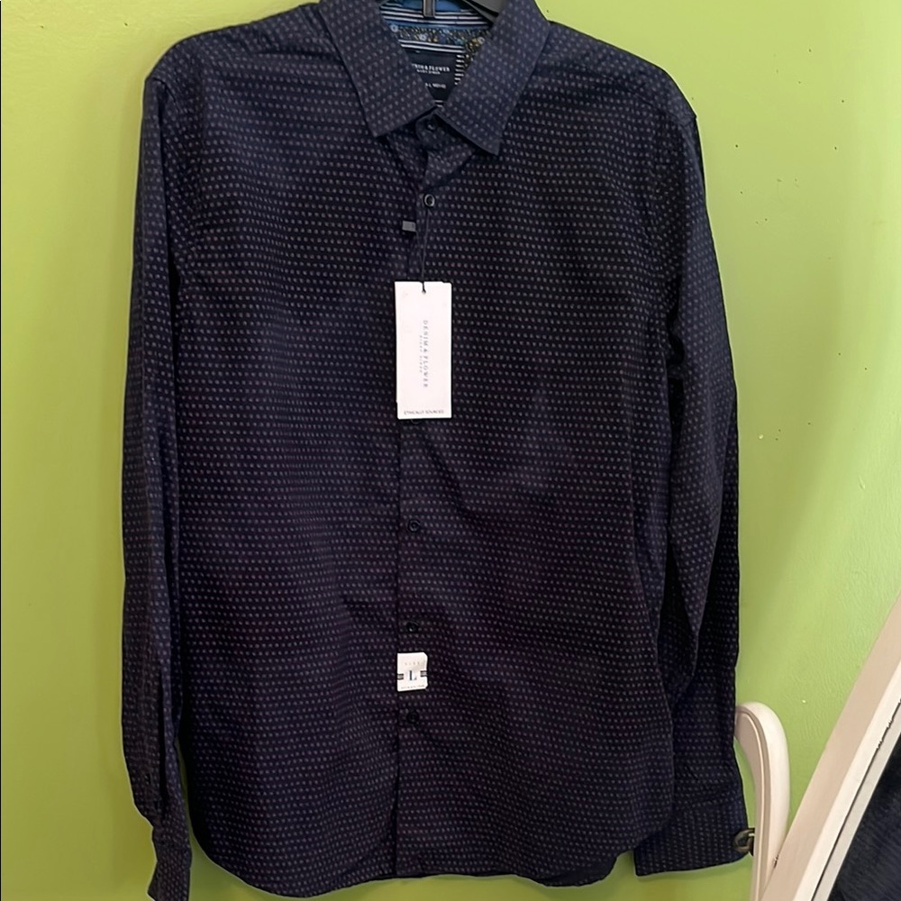 NWT Denim & Flower‎ Geoprint Shirt
